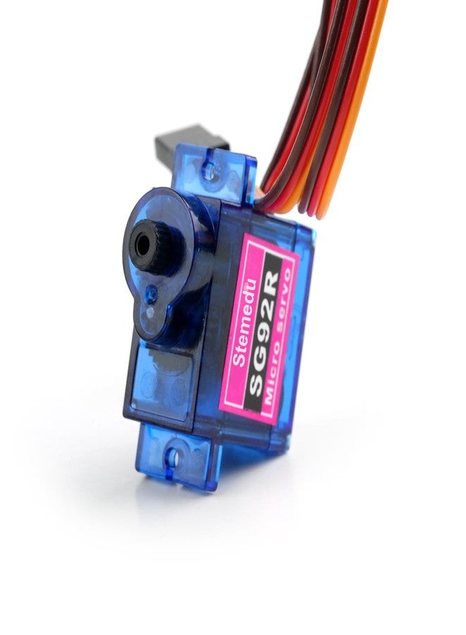 Stemedu 10PCS SG92R 9g Micro Servo Motor Mini Small Analog Servos Motor Metal Gear for Arduino RC Model Car Airplane Robot (Controlled Angle 180 Degree) - Image 3